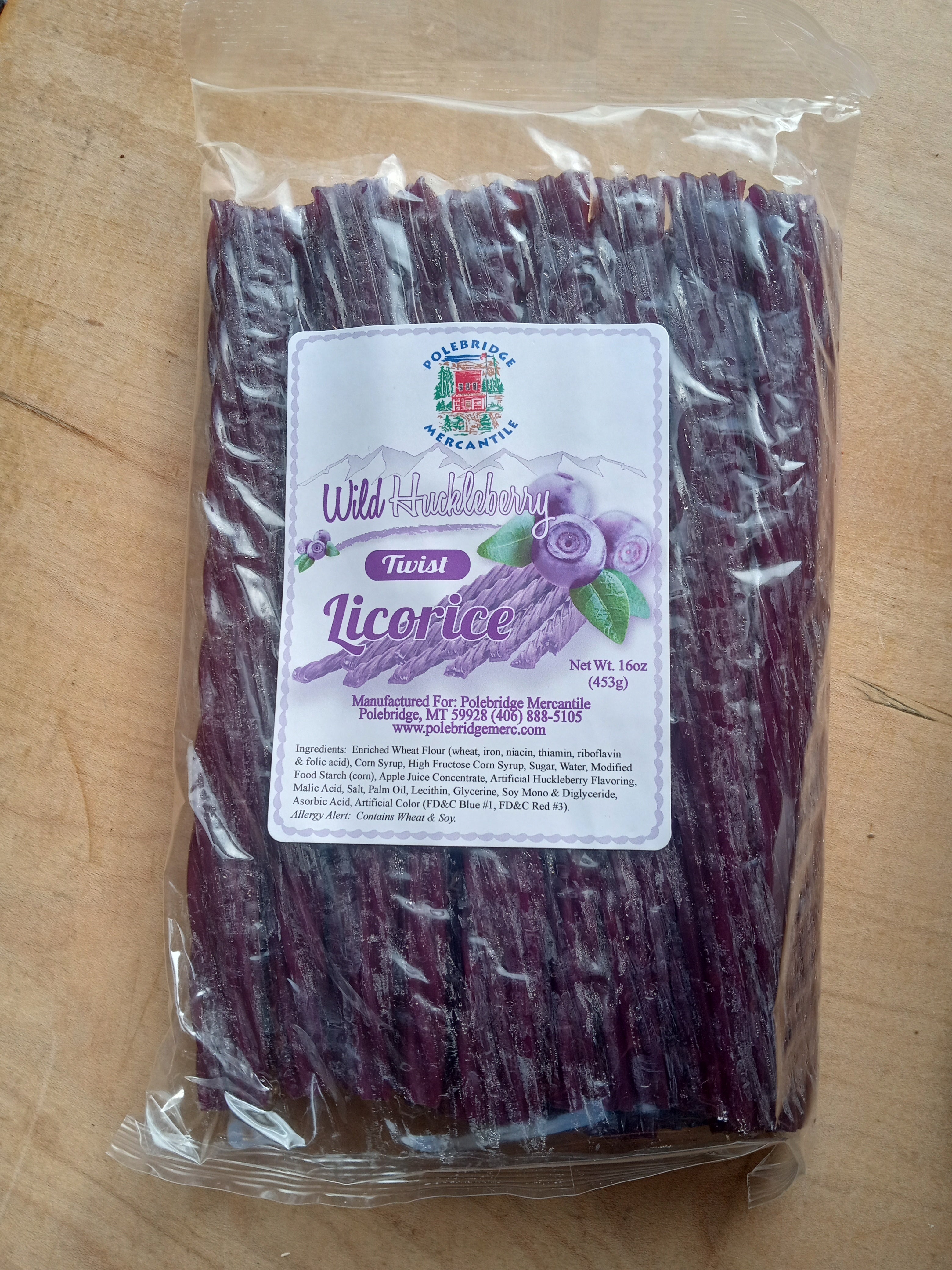 Huckleberry Haven Wild Huckleberry Twist Licorice | Polebridge